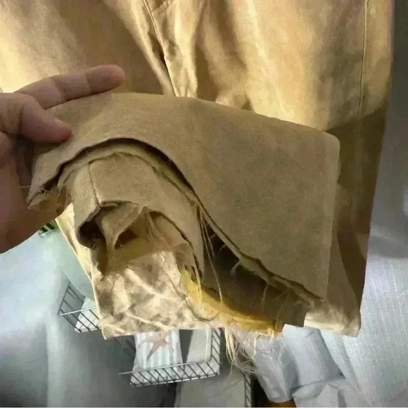 Boston Proper Women’s 10 Genuine Leather Suede Pants No Hem Wide Leg - Picture 8 of 14